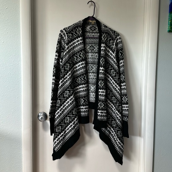 Carolyn Taylor Sweaters - Carolyn Taylor Fair Isle open Cardigan, Medium